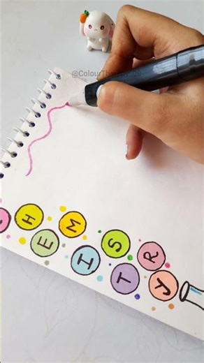 Cute Chemistry Front Page Design🧬🧪 | Notebook Cover #frontpage