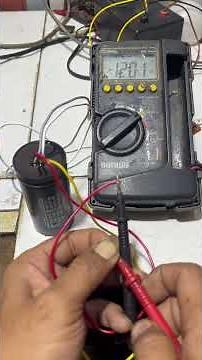 How to measure washing machine capacitor #capacitor #damaged washing machine #tutorial
