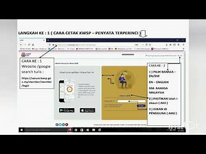 Cara Cetak Penyata KWSP ( Penyata Terperinci )