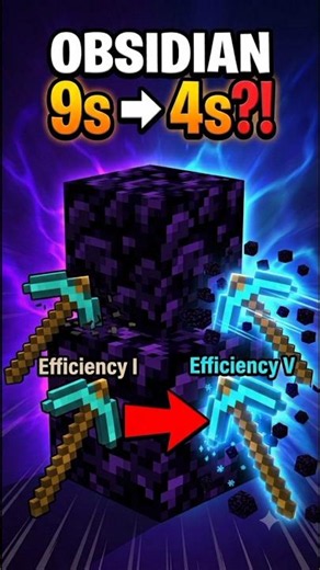 Efficiency I vs V – Obsidian Breaking Speed Test! 🤯