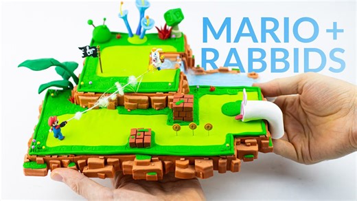 How I turned Mario + Rabbids Kingdom Battle into clay art