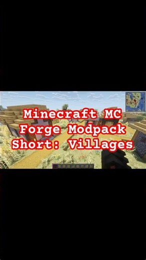 Minecraft MC Forge Modpack Short: Villages #minecraftshorts #minecraft #education