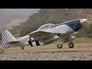 140 mph electric rc Aerowork P-51 Black Starr 2010- June