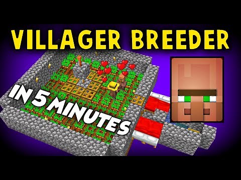 Auto Villager Breeder in 5 minute! [STILL works] [TUTORIAL]