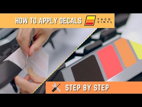 Taco Vinyl Decal Application Guide, Tips and Tricks