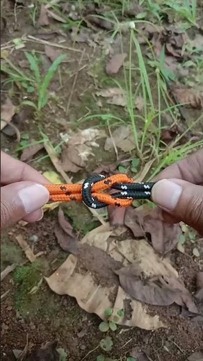 How to tie a square knot #knot #rope #knowledge