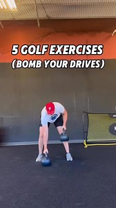 BOMB your drives with these 5 golf specific exercises. Do you want workout plan that will help your golf game? Check out my golf fitness app. Now available on my website! #golfworkout #golftips #bettergolf #golffitness | J Golf Fitness