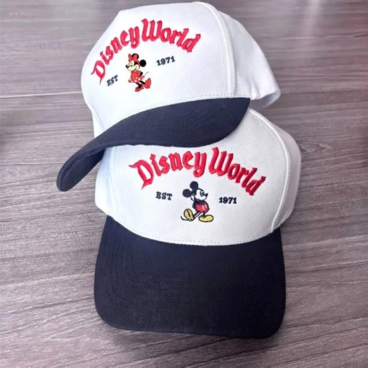 Disney World Hat With Mickey and Minnie, Disney 1971 Baseball Cap, Retro Embroidered Disney Hat Gift for Park Trips & Fans, Magical Park Hat - Etsy