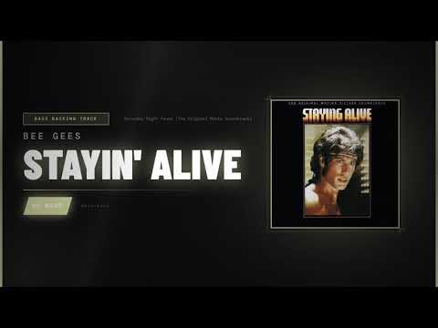 Bee Gees - Stayin' Alive | Bass Backing Track (No Bass)