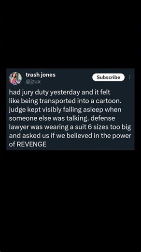 jury duty felt like a cartoon | Subscribe for more #motivation 😊👍