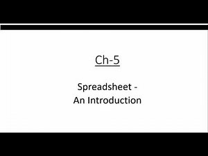 ICSE COMPUTER CLASS 7 || SPREADSHEET AN INTRODUCTION || PART 1||