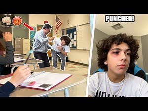 I GOT PUNCHED BY A SCHOOL TEACHER! (CAUGHT ON CAMERA)