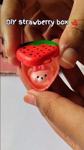 DIY Strawberry Box 🍓 | Cute & Easy Gift Idea