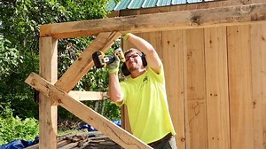 250K views · 2.6K reactions | Installing the Last of the TIMBER FRAMING on the Post and Beam BARN we bought off the Internet. Day 20 of DIY Barn Kit Build | Lumnah Acres | Facebook