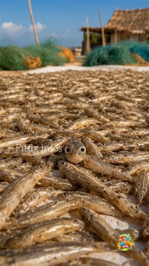 🐟Ayira Meen Karuvadu Making Process😱| Tiny Fish to Famous Dry Fish Full Process! Ayira Meen Karuvadu