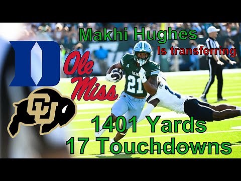 Makhi Hughes 2024 highlights! Elite transfer RB from Tulane