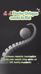 🐙🐙Doctor Octopus comes to life! Research teams in Chinese universities have developed robotic tentacles that can catch tiny ants or lift hefty buckets, as if straight out of a sci-fi movie! 😻 #ChinaLife #Octopus #robots #robotic #Science #Technology Amazing China CulturalChina Embajada de China en Colombia Embassy of The People's Republic of China in the United States Ambasciata della Repubblica Popolare Cinese in Italia Invest in China 中国驻新加坡大使馆 Embassy of the People's Republic of China in S