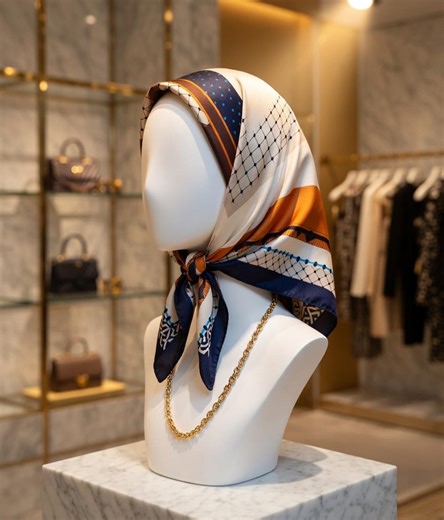 Luxury Satin Head Scarf for Women, Elegant Vintage Silk Hair Scarf - Etsy