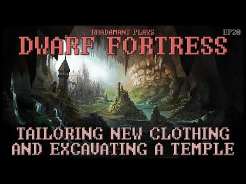 Tailoring New Clothes and Excavating a Temple in Dwarf Fortress - Birth of a Dwarven City // EP20