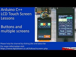 #191 Arduino C++ LCD Touch Screen - Buttons and multiple screens with TFT_eSPI Library