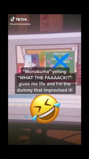 What the faack?! #monokuma #danganronpa