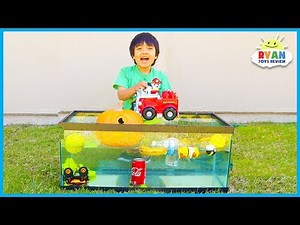 Sink or Float for Kids Science Experiments you can do at home with Ryan ToysReview!