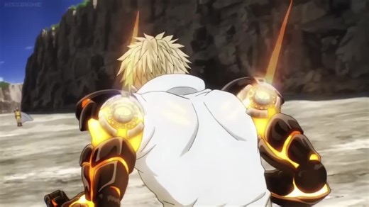 Saitama vs Genos Fight One Punch Man