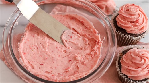 5-Ingredient Strawberry Buttercream Frosting Recipe - Tasting Table