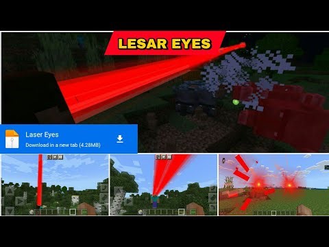LASER EYES ADDON MINECRAFT PE | LASER EYES ADDON MINECRAFT PE 1.20