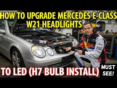 How to Upgrade Mercedes E-Class W211 Headlights to LED (H7 Bulb Install)