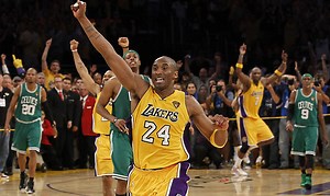 【季後賽經典回顧】 湖人和塞爾蒂克兩支超級球隊在2010年總冠軍賽上演七場大戰，湖人最後艱苦勝出，完成二連霸。Kobe Bryant 以平均28.6分8籃板3.9助攻的表現，拿下決賽MVP。 https://nba.udn.com/nba/videos/ | NBA Taiwan