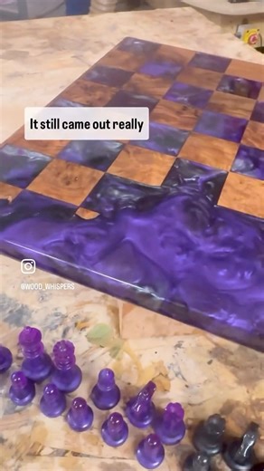 7.5K views · 90 reactions | ♟️ Making a Chess Board with @craft.resin...