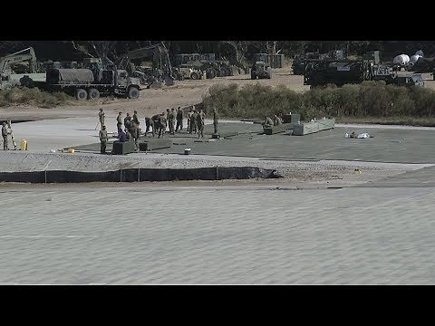 Bogue Field Slope AM-2 Mat Pad MWSS-274 Expeditionary Airfield