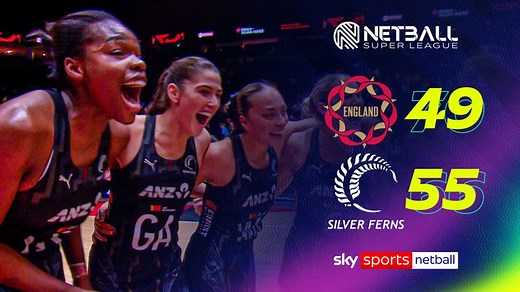 Vitality Roses: England fall to 55-49 loss against New Zealand as Silver Ferns win Vitality International series decider
