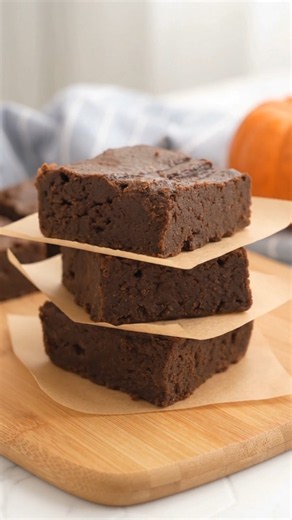 2-Ingredient Pumpkin Brownies | Fudgy, Chewy & Incredibly Easy