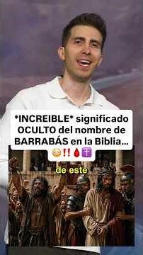 INCREDIBLE HIDDEN meaning of the name BARABBAS in the Bible…😳‼️🩸✝️