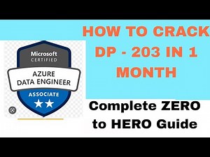 How to PASS Exam DP-203 Azure Data Engineer Associate in one month #dp203