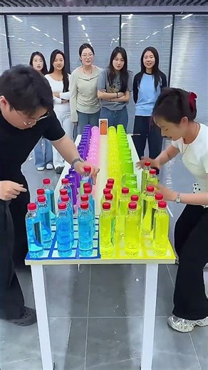The Ultimate Bottle Stacking Challenge! 🍾🏃‍♂️#Challenge #SpeedStacking #BottleChallenge
