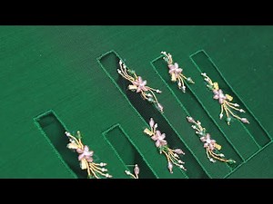 Simple embroidery with net cloth!!!