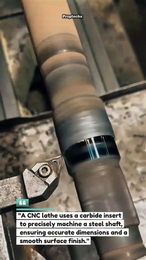 CNC Precision Turning Steel Shaft | Perfect Surface Finish #cnc #machining #metalworking