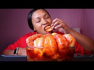 CAJUN SEAFOOD BOIL + GIGANTIC PRAWNS + SNOW CRAB LEGS MUKBANG EATING SHOW 먹방 | QUEEN BEAST