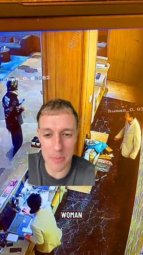 A delivery driver and a receptionist were caught on CCTV circling around a pillar for more than two minutes in a confusing mix-up at an office building. The footage shows the pair repeatedly walking in opposite directions around the same column, each trying to find the other to complete a package handover. Staff watching from nearby reportedly burst into laughter as the unintentional chase continued. The video has since gone viral online, with viewers comparing it to a scene from a comedy sketch