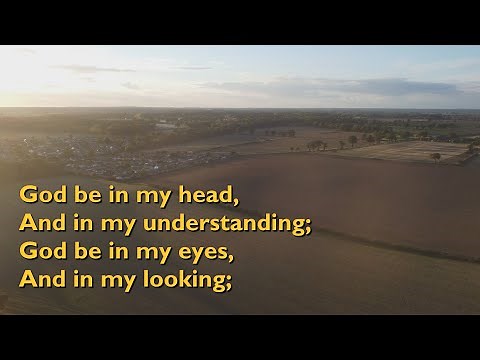 God be in My Head (Tune: God Be in My Head - 1v) [with lyrics for congregations]