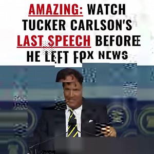 Watch Tucker's Last Speech Before He Left Fox News - The Elite DON'T Want You To Watch This Amazing speech. | Donald Trump Jr.