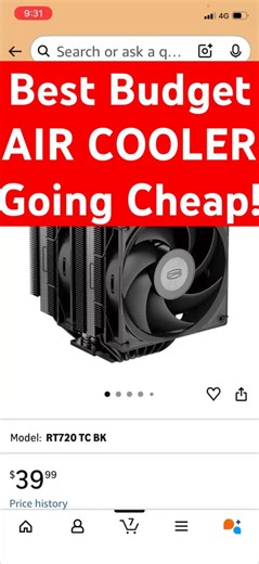 Best Budget Dual Tower CPU AIR COOLER Going Cheap! CPS PCCOOLER RT720 TC