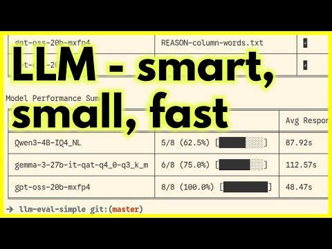What is the BEST Local LLM ? Find it yourself with llm-eval-simple benchmark