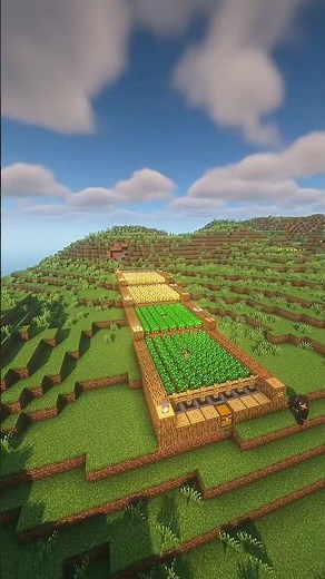 Building an automatic farm 🌾 in Minecraft | Guide #minecraft #guide #shorts