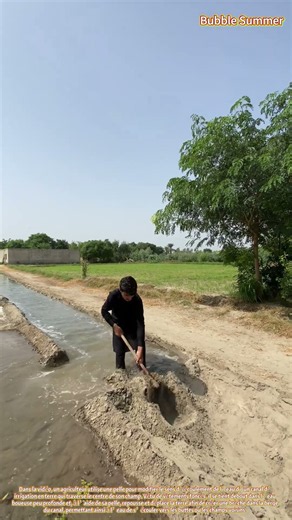 Dériver un canal d’irrigation : modifier le cours de l’eau à l’aide d’une pelle