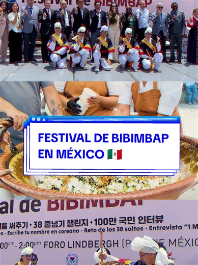 🇲🇽✨ ¡México se llenó de sabor y cultura coreana! 🇰🇷🥢 Así se vivió el increíble Festival del Bibimbap, un evento que reunió gastronomía, tradición y mucha emoción en una experiencia única para todos los amantes de Corea. 🍚🔥 Entre colores, música y deliciosos sabores, los asistentes pudieron conocer más sobre la cultura coreana a través de uno de sus platos más representativos: el bibimbap. ❤️✨ Sin duda, una celebración inolvidable que conectó a México y Corea mediante la cultura y la pasió