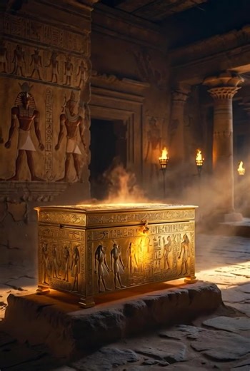 According to legend, the Book of Thoth was kept in a golden box in the inner sanctuary of the temple. There was but one key and this was in the possession of the